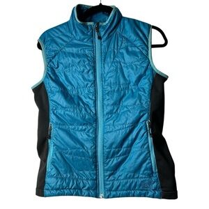 REI Teal Zip Up Puffer Vest M